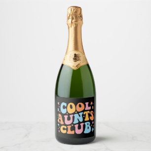 Étiquettes Pour Bouteilles De Vin Mousseux Cool Aunts Club III