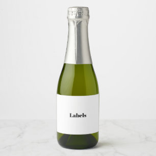 Étiquettes Pour Bouteilles De Vin Mousseux Créez Votre Propre Promotion de Marque Simple