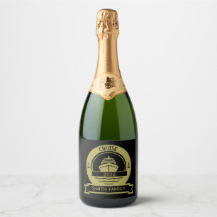Étiquettes Pour Bouteilles De Vin Mousseux Croisière mondiale