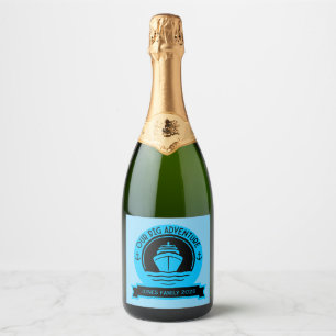 Étiquettes Pour Bouteilles De Vin Mousseux Croisière mondiale