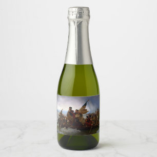 Étiquettes Pour Bouteilles De Vin Mousseux Crossing Delaware 1776 : Général George Washington