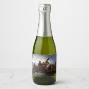 Étiquettes Pour Bouteilles De Vin Mousseux Crossing Delaware 1776 : Général George Washington