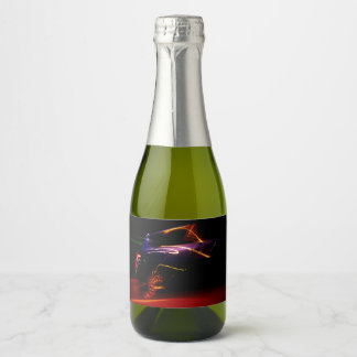 Étiquettes Pour Bouteilles De Vin Mousseux danse de voiture violette