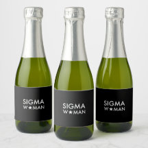 Déclaration d'état d'esprit de la femme Sigma Noir