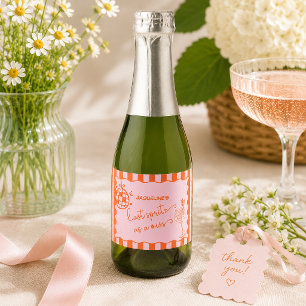Étiquettes Pour Bouteilles De Vin Mousseux Dernier Spritz en tant que Mademoiselle Bacheloret