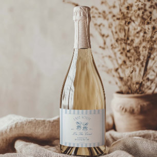 Étiquettes Pour Bouteilles De Vin Mousseux Dernier Toast Sur La Côte Beach Bachelorette