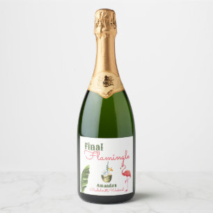 Étiquettes Pour Bouteilles De Vin Mousseux Dernière Fête de Bachelorette à Palm Springs
