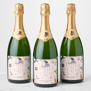 Étiquettes Pour Bouteilles De Vin Mousseux Disco Cowgirl Nashville Rose Rodeo   Enterrement d