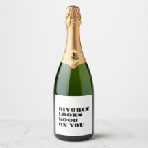Divorce a l'air bon sur vous vin étiquettes