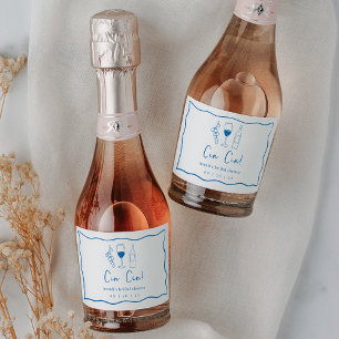 Étiquettes Pour Bouteilles De Vin Mousseux Dolce Vita Fête des mariées