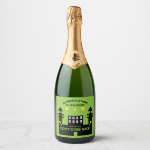 Étiquettes Pour Bouteilles De Vin Mousseux Don De Libération De La Prison Hors Prison