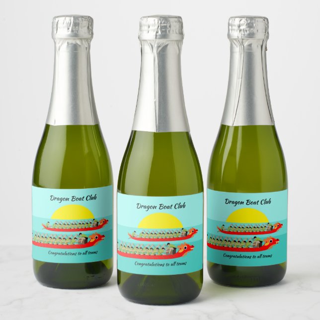 Étiquettes Pour Bouteilles De Vin Mousseux Dragon Boat Racing (Bouteilles)