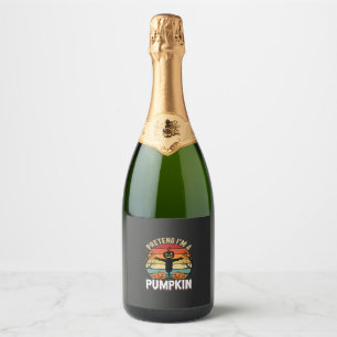 Étiquettes Pour Bouteilles De Vin Mousseux Drôle de Halloween Prétendre que je suis une citro