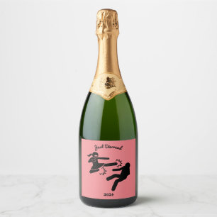 Étiquettes Pour Bouteilles De Vin Mousseux Drôle Divorce Sympathy Dons