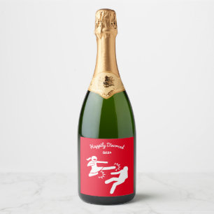 Étiquettes Pour Bouteilles De Vin Mousseux Drôle Divorce Sympathy Dons