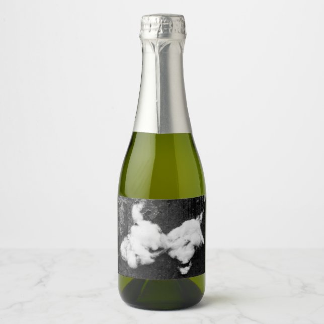 Étiquettes Pour Bouteilles De Vin Mousseux duveteux vers le bas (Devant)