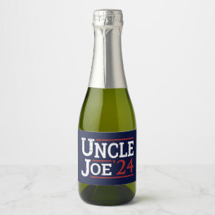 Étiquettes Pour Bouteilles De Vin Mousseux Élection 2024 - Oncle Joe I