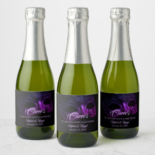 Étiquettes Pour Bouteilles De Vin Mousseux Elégant Champagne du Soir