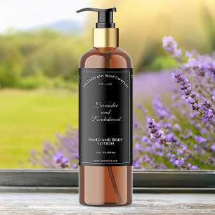 Étiquettes Pour Bouteilles De Vin Mousseux Elégant noir imperméable bouteille de cosmétique é
