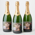 Élégant Personnalisé Sparkling Vin Mariage Photo