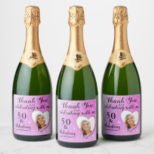 Étiquettes Pour Bouteilles De Vin Mousseux Ensemble de Étiquettes de nourriture et de boisson