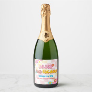 Étiquettes Pour Bouteilles De Vin Mousseux Enterrement de vie de jeune fille thème 70s étourd