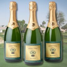 Étiquettes de bouteille de champagne pour annivers
