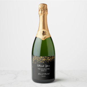 Étiquettes Pour Bouteilles De Vin Mousseux Étiquettes de bouteille de vin mousseux de mariage
