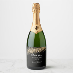 Étiquettes Pour Bouteilles De Vin Mousseux Étiquettes de bouteilles de vin mousseux de mariag