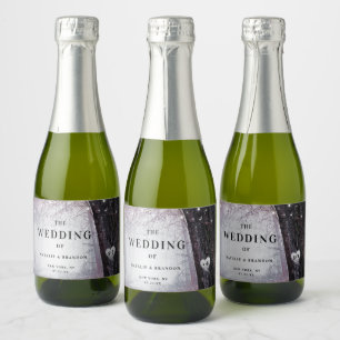 Étiquettes Pour Bouteilles De Vin Mousseux Evermore   Accueil du Mariage de la forêt fée ench
