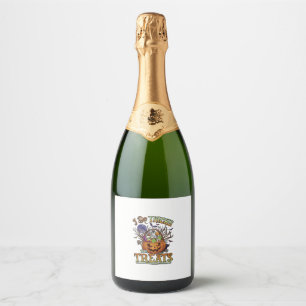 Étiquettes Pour Bouteilles De Vin Mousseux Faire des tours friandises Halloween Citrouille Pa