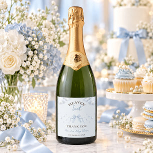 Étiquettes Pour Bouteilles De Vin Mousseux Faire-part de naissance garçon perle arc-en-ciel b