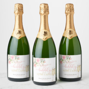 Étiquettes Pour Bouteilles De Vin Mousseux Faire sauter le Bouchon, Elle Attrape un Mari