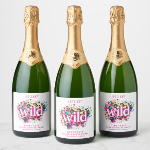Étiquettes Pour Bouteilles De Vin Mousseux Faisons la Fête Enterrement de Vie de Jeune Fille