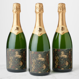 Étiquettes Pour Bouteilles De Vin Mousseux Fantaisie Académique Féminine