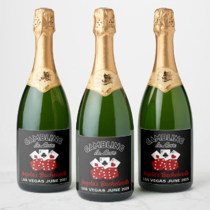 Étiquettes Pour Bouteilles De Vin Mousseux Fête de Bachelorette personnalisée au Casino Las V
