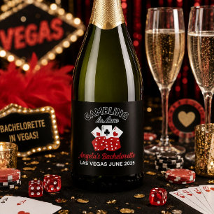 Étiquettes Pour Bouteilles De Vin Mousseux Fête de Bachelorette personnalisée au Casino Las V
