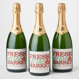 Étiquettes Pour Bouteilles De Vin Mousseux Fête de Mariage Fresh Off the Market