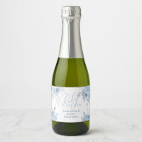 Fête de naissance bébé fleurs Bleu Poussiéreux Bab