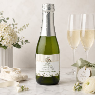 Étiquettes Pour Bouteilles De Vin Mousseux Fête de Naissance Mahjong Bébé Joueur Chanceux Neu