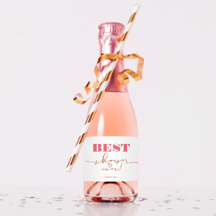 Étiquettes Pour Bouteilles De Vin Mousseux Fête des mariées Hostess Jote Merci Cadeau