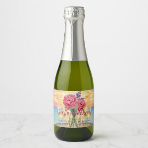 Étiquettes Pour Bouteilles De Vin Mousseux Filles de week-end personnalisées Mini pétillant a