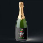 Étiquettes Pour Bouteilles De Vin Mousseux Gamer Elf - Gamer Christmas Elf<br><div class="desc">Gamer Elf - Gamer Christmas Elf</div>