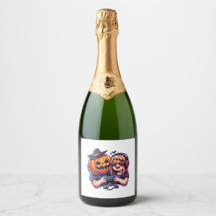 Étiquettes Pour Bouteilles De Vin Mousseux Gamer Halloween