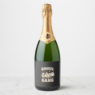 Étiquettes Pour Bouteilles De Vin Mousseux Gang des goules d'Halloween