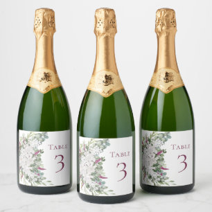 Étiquettes Pour Bouteilles De Vin Mousseux Gardenia / Snapdragon Purple Sparkling Vins Étique