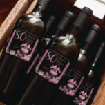 Étiquettes Pour Bouteilles De Vin Mousseux Glam Pink Black Fashion 80th Birthday Party<br><div class="desc">Glamour français d'inspiration couture,  rose et noir "80" 80e anniversaire conception avec un gâteau boîte casquette,  stilettos roses et un sac de maquillage parmi divers cadeaux d'anniversaire non ouvert et de luscious cupcakes. Parfait pour célébrer des anniversaires. Age est créé dans une police de parties scintillant rose immuable</div>