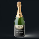 Étiquettes Pour Bouteilles De Vin Mousseux Gold 60th Birthday Party 70's Disco Ball<br><div class="desc">Augmentez votre 60e anniversaire avec notre Étiquette à vin Disco Ball Sparkling Gold 70, conçu pour ajouter une pop de couleur et un style rétro à votre fête. Ce étiquette est le complément parfait d'un billard à thème disco ou de tout événement où vous voulez insuffler une touche de "nostalgie...</div>