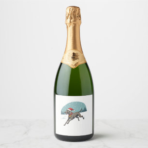 Étiquettes Pour Bouteilles De Vin Mousseux Greyhound Festive Sprint