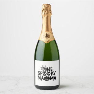 Étiquettes Pour Bouteilles De Vin Mousseux Halloween Femmes Halloween Un Mamma Éffrayant